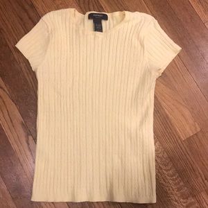 Light yellow fitted sweater